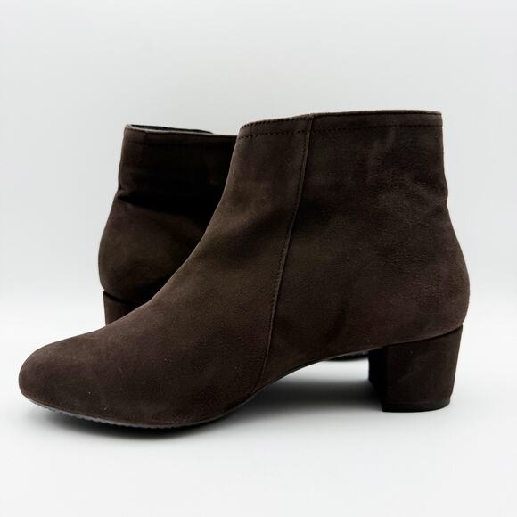 Eric Michael Womens Alexis Booties EU 39 US 8.5-9 Dark Brown Suede NWOB - Picture 8 of 13